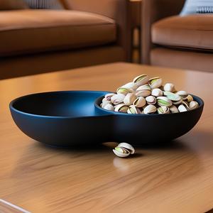 Designer Snack Bowl With Two Compartments
