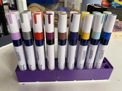 Gridfinity 20x & 16x Paint Marker Holder: 1x4 &1x5
