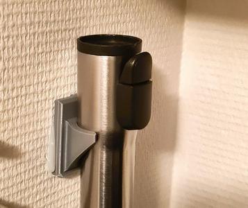 Wall mount for vacuum cleaner tube