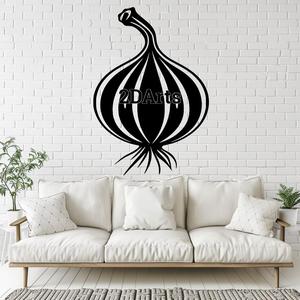 Garlic 2D Wall Art/Window Art - Digital STL & SVG File for 3D Printing or Laser Cutting