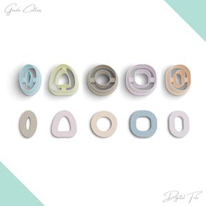 Donut Shapes Polymer Clay Cutter Package, 5 Models, 2 Cutter Version, 5 Sizes Included, No: 866