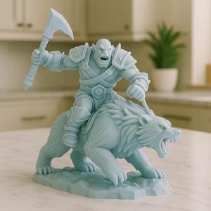 Frost Orc Berserker on Ice Bear