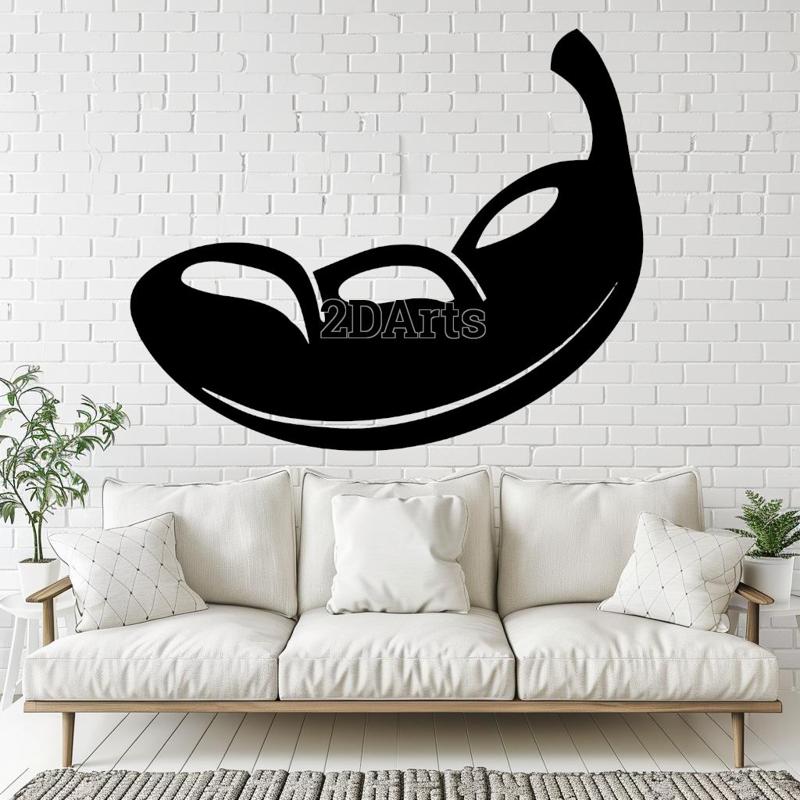 Peas 2D Wall Art/Window Art - Digital STL & SVG File for 3D Printing or Laser Cutting
