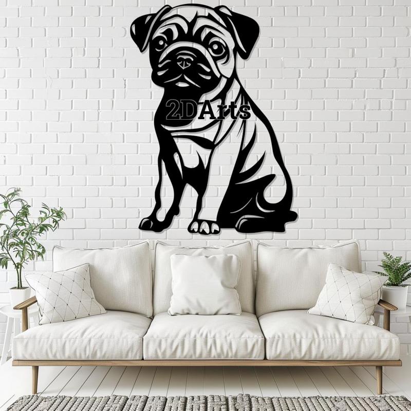 Pug 2D Wall Art/Window Art