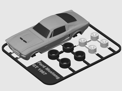 Ford Mustang GT 1967 kit card