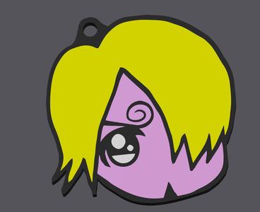 keychain one piece little sanji normal/reverse