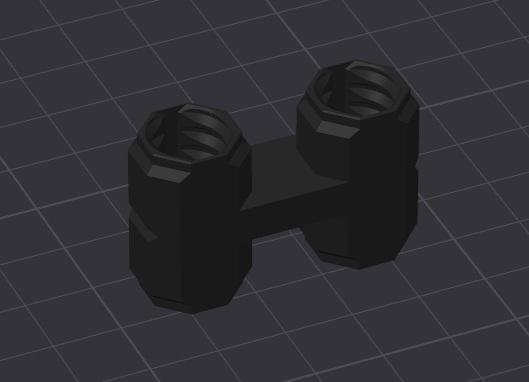 Remix of 2x2 Bracket - Bolt-Locked Inserts TO Double Sided Board Holding Inserts