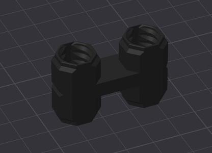 Remix of 2x2 Bracket - Bolt-Locked Inserts TO Double Sided Board Holding Inserts