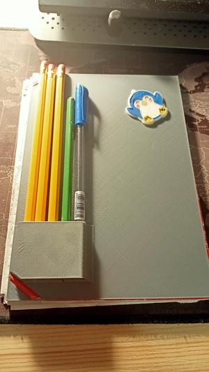 notebook cover with pencil holder