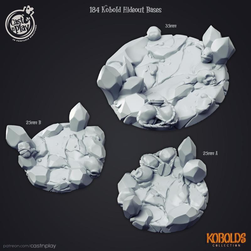 Kobold Bases (Pre-Supported)
