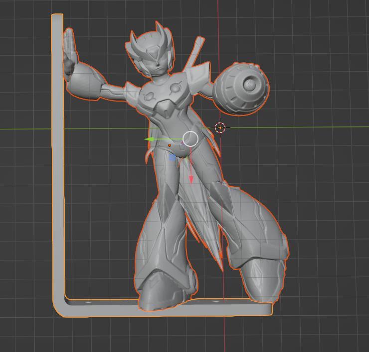 Mega Man Zero Decorative Shelf Bracket