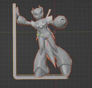 Mega Man Zero Decorative Shelf Bracket