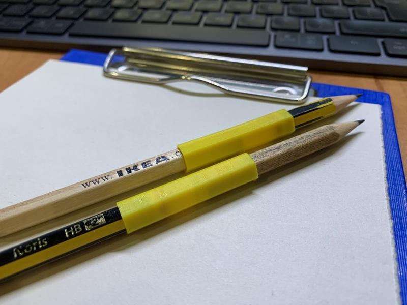 Ikea pencil extensioner with variable width