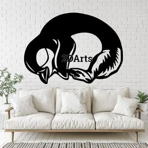 Sleeping Baby Penguin 2D Wall Art/Window Art - Digital STL & SVG File for 3D Printing or Laser Cutti