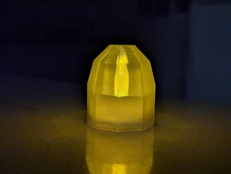 Faceted Dome Lamp for LED Tea Light 