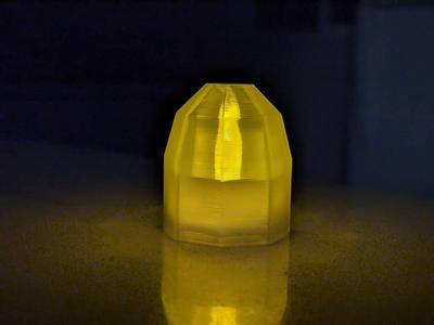 Faceted Dome Lamp for LED Tea Light 