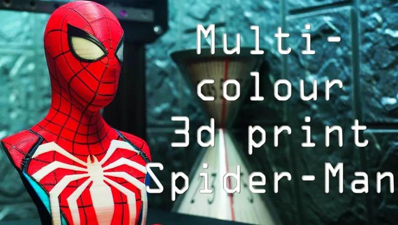 Multicolour Spider-Man PS4 Bust - Advanced Suit MMU   