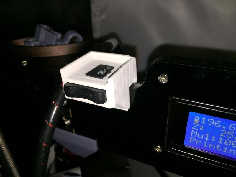 SD Card Reader Extension Holder (Anet A8, micro SD)