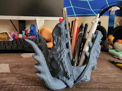Dragon Head Pen Cup   