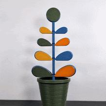 Spinning House Plant Fidget (Orla Kiely Inspired)