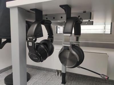 Underdesk Headphone Holder