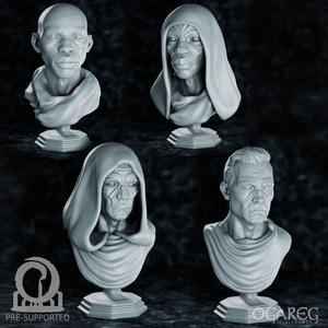 The Golden Creed + Academic Busts, presupported