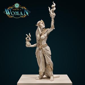 Drow Sorcerer - Adira Vindilath - 28/32mm and 75mm