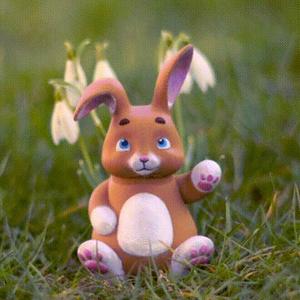 Print-In-Place Cute Lucky Bunny