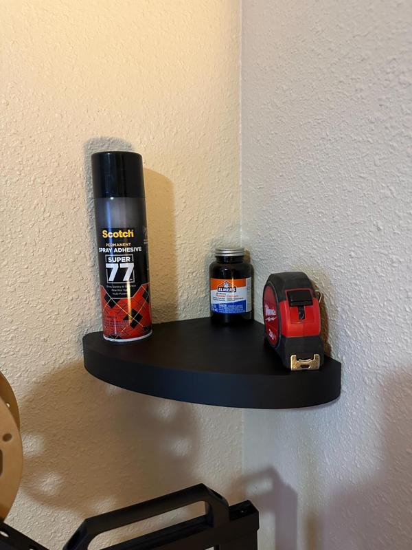 floating corner shelf and mounting bracket