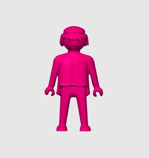 Playmobil kinda like guy sculpture