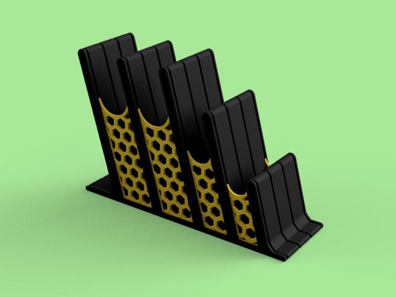 Remote control holder 4 departments