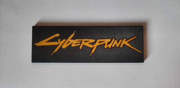 Cyberpunk Logo Plate