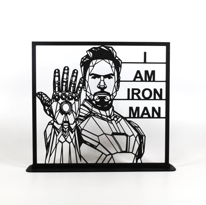 Geometric Low Poly Iron Man - Endgame Infinity Gauntlet Edition