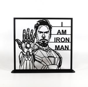 Geometric Low Poly Iron Man - Endgame Infinity Gauntlet Edition