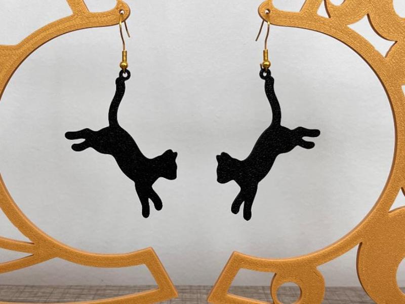 Earrings - Cat