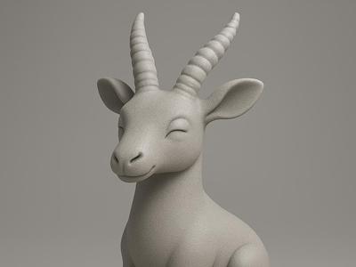 Seated Antelope
