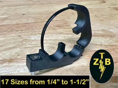 "Zip Tie Buddy" 2pcs Clamp w/ Mount Tab Cable Hose