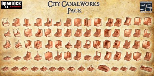 City CanalWorks 28 mm Tabletop Terrain Openlock