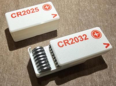 Gridfinity Coin button cell battery Sliding lid