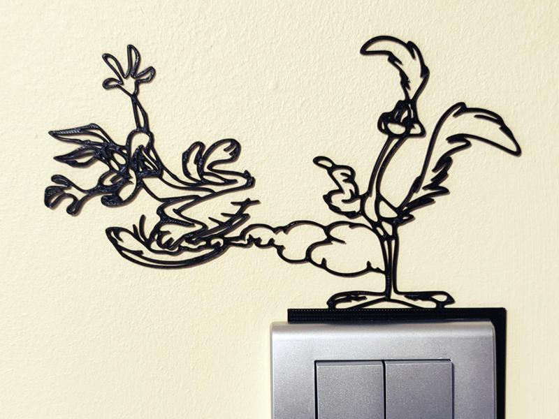 Coyote & Road Runner – Light Switch Decor