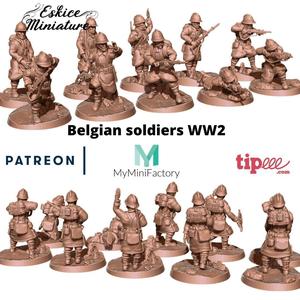 Soldats belges - 28mm for wargame