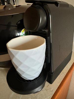 Enlarged drip tray-Delonghi Nespresso coffee maker