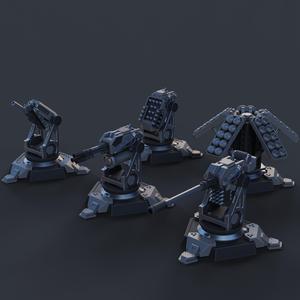 Wardiver Turrets (5 Posable Models)