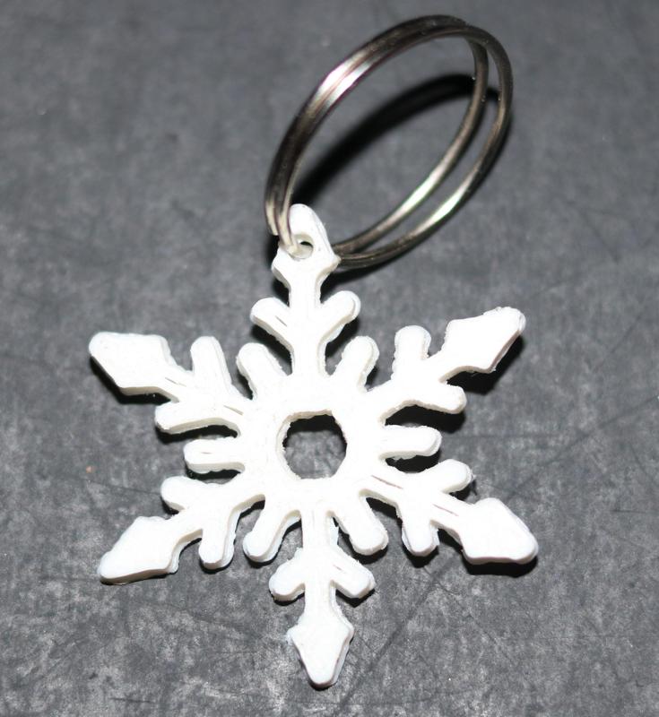 Snowflake Keychain