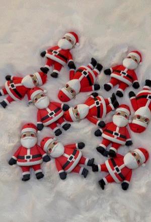 Flexy Santa Keychain 🎅☃️