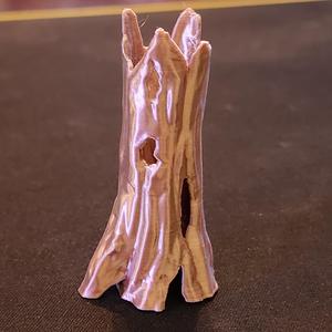 Broken Tree Trunk Terrain Hardscape