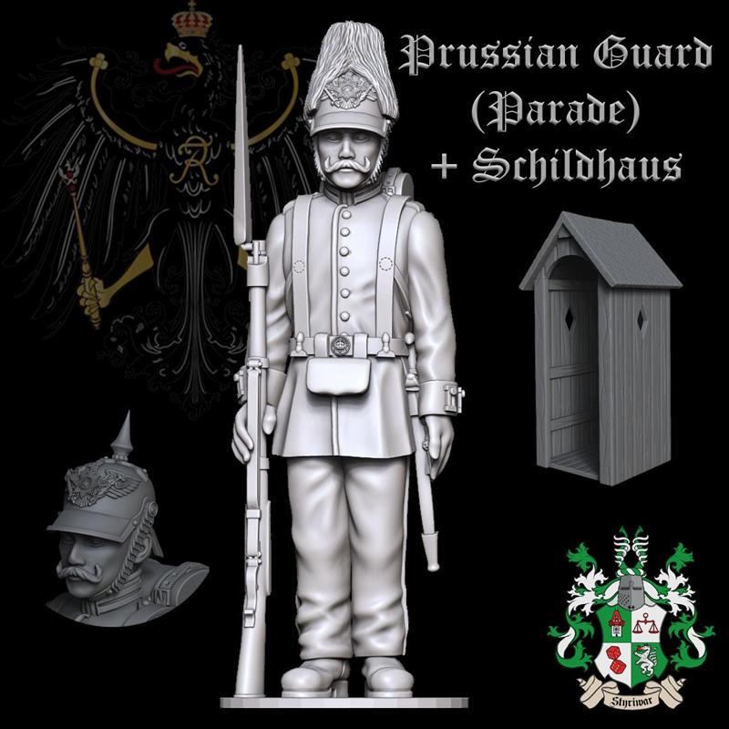 Prussian 1st Foot Guard (Parade-Uniform or Guard Duty) + Schildhaus (Sentry Box) 1860-1866
