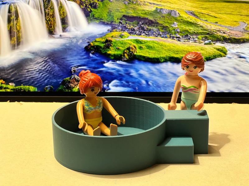 Playmobil sized Hot Tub / Hot Pot