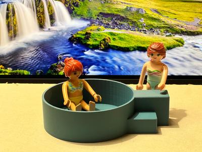 Playmobil sized Hot Tub / Hot Pot