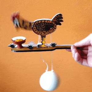 Pecking Chicken - Kinetic Toy